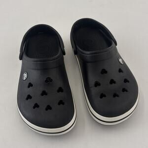 Disney Parks Crocs Mickey Mouse Ears Black Clogs Mens 6 Womens 8
